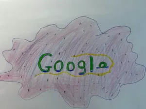 The new google doodle by an 11 year old student at home