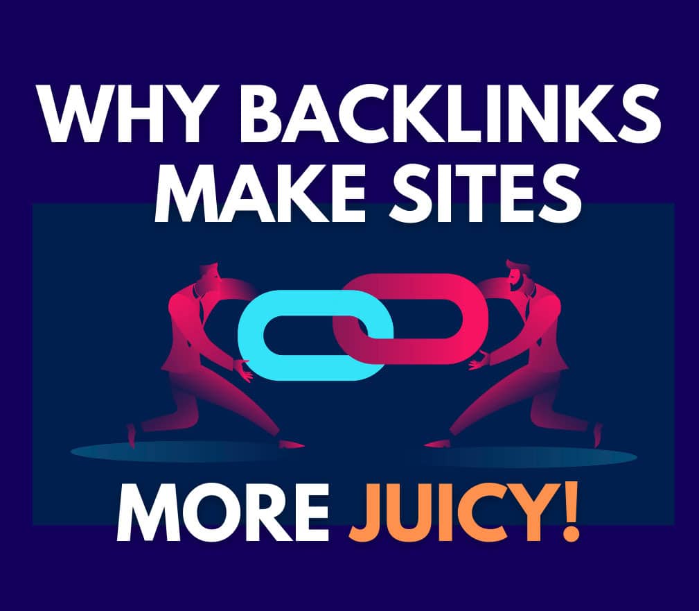 animated visual showing two sites back linking, and why they improve SEO