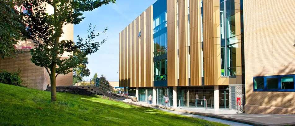External view of Guildford University Library where you can remote work